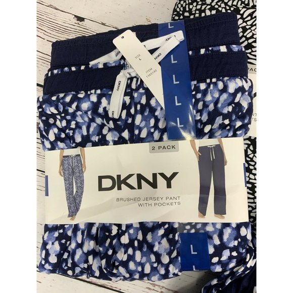 Dkny Womens Brushed Jersey Pant With 
